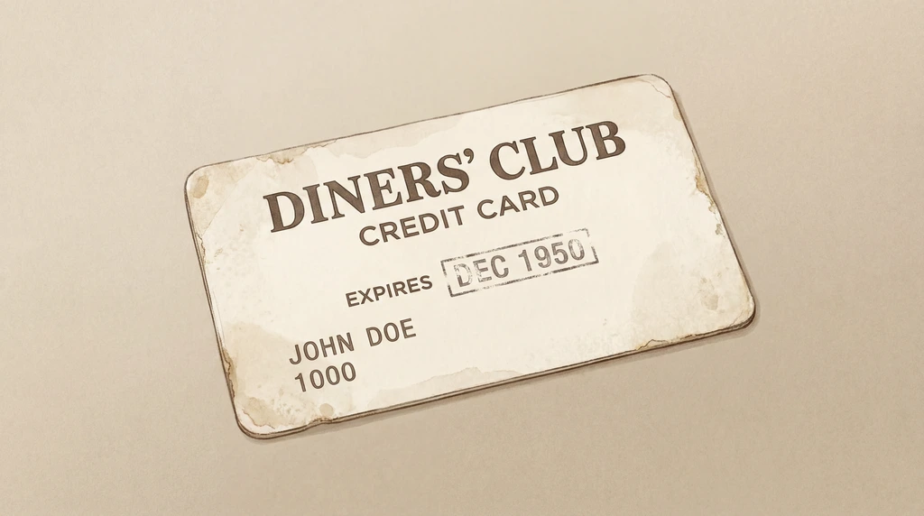 Die erste Kreditkarte – Diners Club Karte von 1950